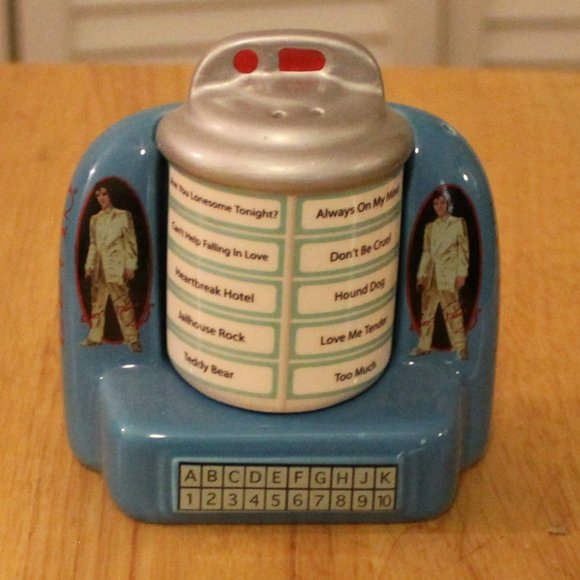 Vintage Elvis Presley Signature Salt and Pepper Jukebox - Picture 1 of 4